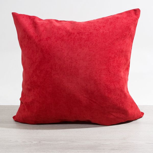 Kissen Deko von Lysel - rot Uni Jerada 50x50 Polyester kissenbezug Dekokissen