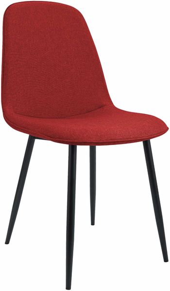 Esszimmerstuhl RAZON - Stoff Rot 45x54x88 cm | Essstühle Esszimmerstühle Küchenstühle Wohnzimmerstühle