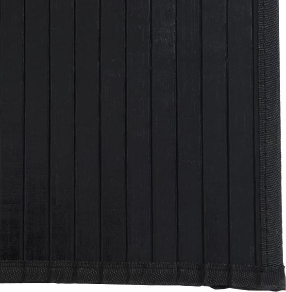 vidaXL Teppich Rechteckig Schwarz 60x300 cm Bambus 376840 Bild 6