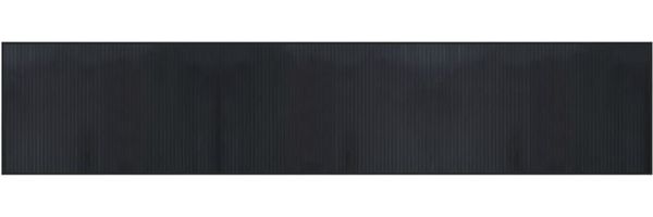 vidaXL Teppich Rechteckig Schwarz 60x300 cm Bambus 376840 Bild 2