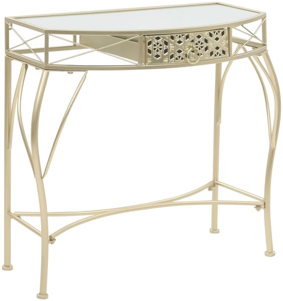 vidaXL Beistelltisch Französischer Stil Metall 82x39x76 cm Golden 245936
