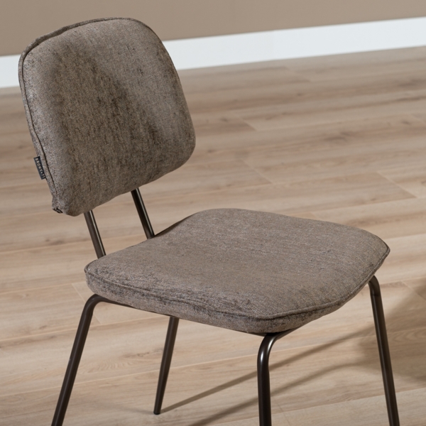 Bronx71 Esszimmerstuhl Samt Javi braun Bild 9