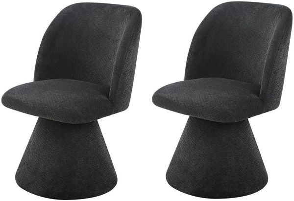 HELA Esszimmerstuhl BARI II Drehstuhl (Set, 2 St), 360° drehbar, Polsterfuß, Webstoff, fest gepolstert, 2er Pack