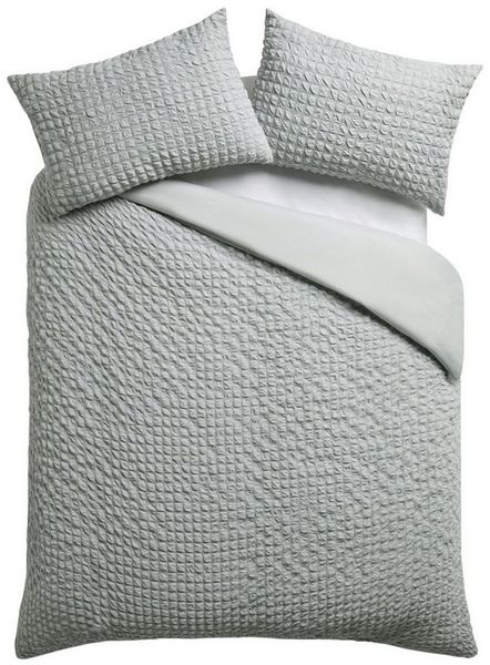 Next Bett-Set Superweiche Bettgarnitur mit Mini-Seersuckermuster, Bezug: Polyester (recycelt)