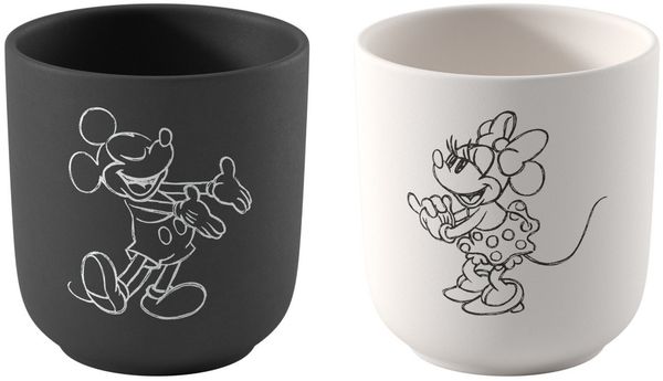 Villeroy & Boch ManRock Mickey Mouse Kaffeebecher 2-tlg.