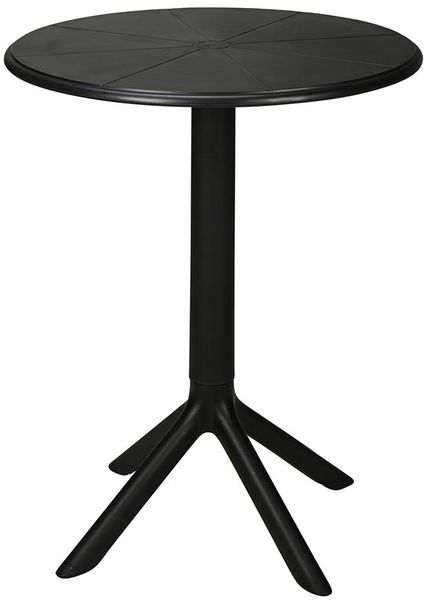 Bistrotisch Lagos Komfort, Polypropylen, Schwarz, 60 x 75 x 60 cm