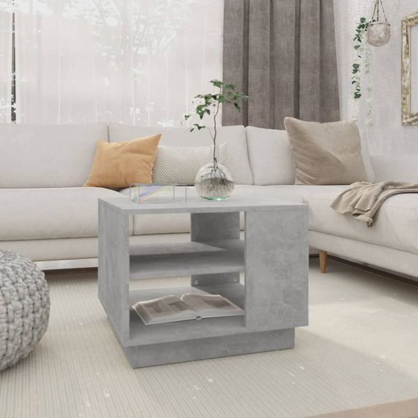 vidaXL Couchtisch Betongrau 55x55x43 cm Holzwerkstoff 810293