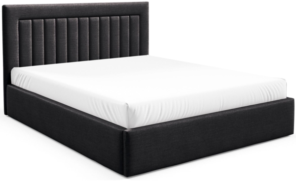 Selsey 'Averin' Polsterbett 180x200 mit Bettkasten, graphit Velours Bild 1