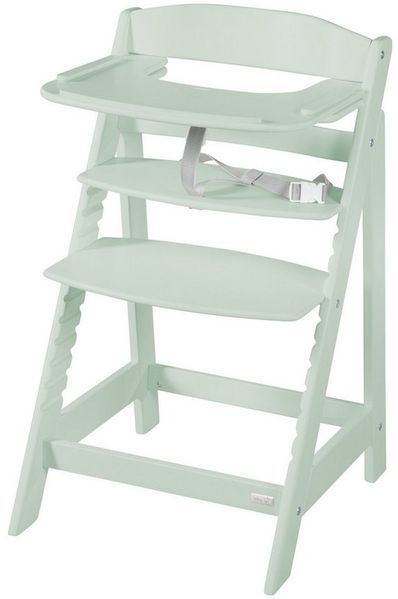 roba Essbrett aus Holz - Erweiterung & Zubehör für Hochstuhl Sit Up Flex - Kompatibel mit Gurtsystem und Hochstuhlauflagen - ab 6 Monaten - Mintgrün