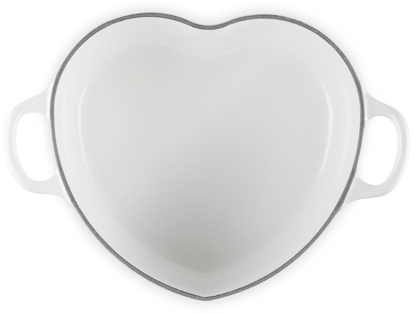 LeCreuset Bräter Herz mit Herzknopf 20cm weiß Bild 4