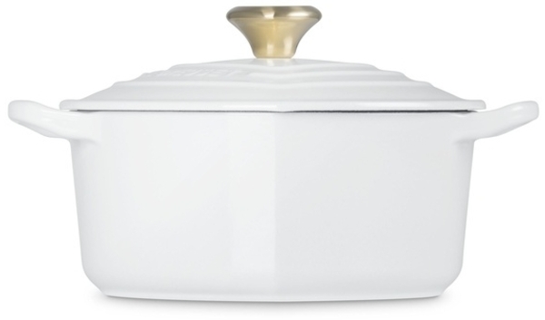 LeCreuset Bräter Herz mit Herzknopf 20cm weiß Bild 3