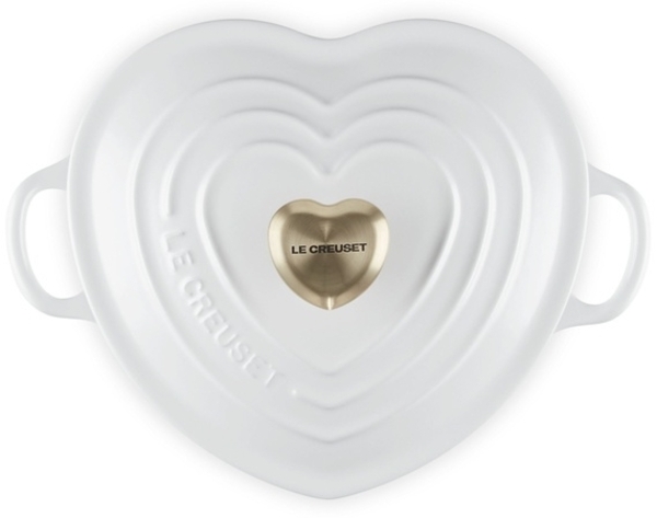 LeCreuset Bräter Herz mit Herzknopf 20cm weiß Bild 5
