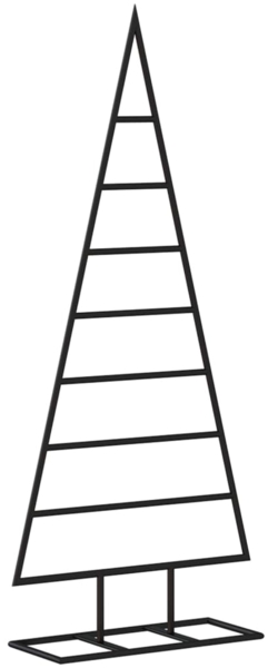 vidaXL Metall-Weihnachtsbaum für Dekorationen Schwarz 125 cm 359596