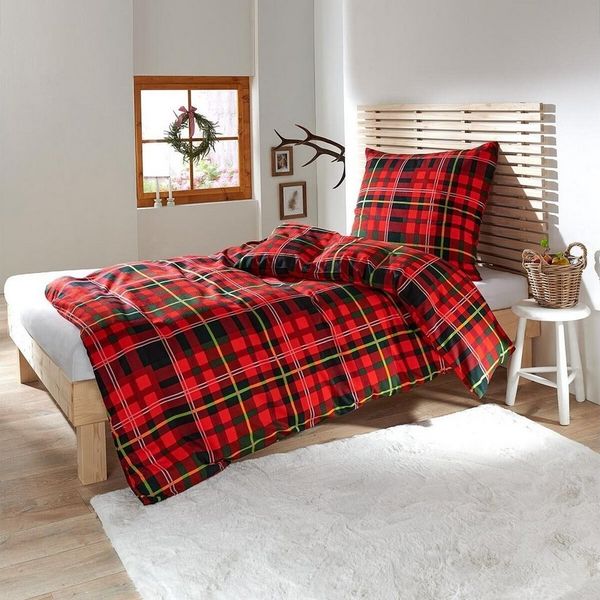 TRAUMSCHLAF Bettwäsche Sherlock, Flanell, 2 teilig, Flanell-Winterbettwäsche in toller Optik