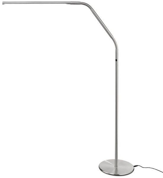 Daylight Slimline 3 LED, Rostfreier Stahl, Silber, dimmbar, Stehleuchte