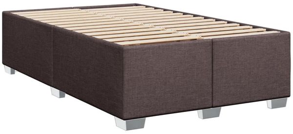 vidaXL Boxspringbett mit Matratze Dunkelbraun 100x200 cm Stoff 3288109 Bild 8