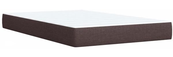 vidaXL Boxspringbett mit Matratze Dunkelbraun 100x200 cm Stoff 3288109 Bild 9