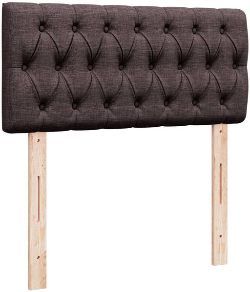 vidaXL Boxspringbett mit Matratze Dunkelbraun 100x200 cm Stoff 3288109 Bild 7