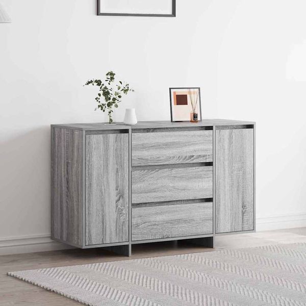 vidaXL Sideboard Graues Sonoma 120 x 41 x 75 cm Holzwerkstoff 3333911