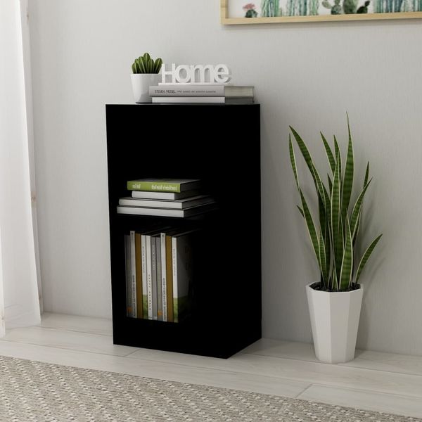 vidaXL Bücherregal Schwarz 40x24x75 cm Holzwerkstoff 800820