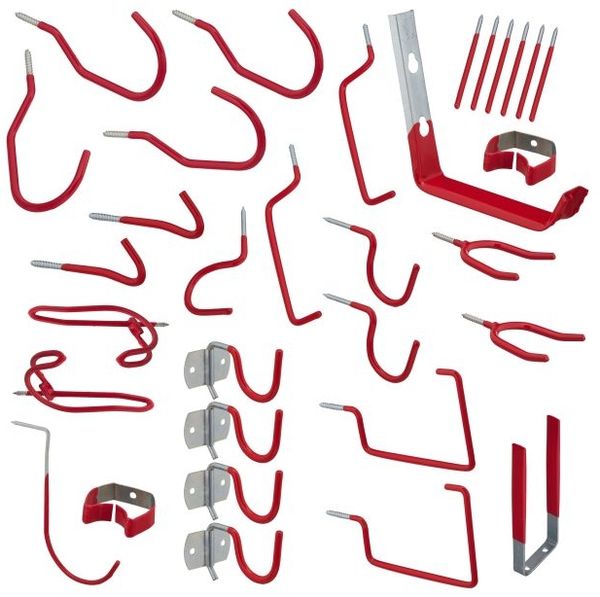 Relaxdays 32-teiliges Wandhaken Set