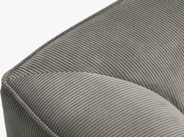 Micadoni Ecksofa Ruby 5-Sitzer Links Kord Scala Hellgrau Bild 7