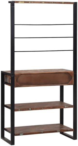 vidaXL Küchenregal Mehrfarbig 80 x 40 x 160 cm Massivholz Altholz 4015990 Bild 6