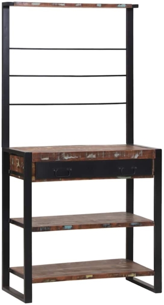 vidaXL Küchenregal Mehrfarbig 80 x 40 x 160 cm Massivholz Altholz 4015990 Bild 3