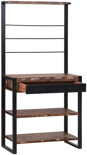 vidaXL Küchenregal Mehrfarbig 80 x 40 x 160 cm Massivholz Altholz 4015990 Bild 1