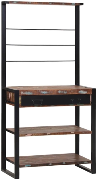 vidaXL Küchenregal Mehrfarbig 80 x 40 x 160 cm Massivholz Altholz 4015990 Bild 2