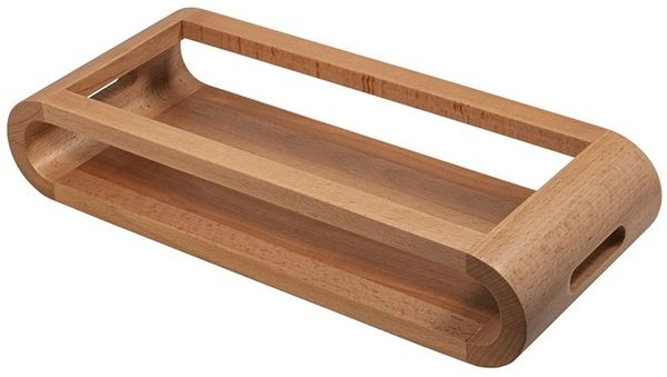 ArteLegno ArteLegno doppelseitiges Tablett aus Buchenholz 15 x 37 cm ALVASDP