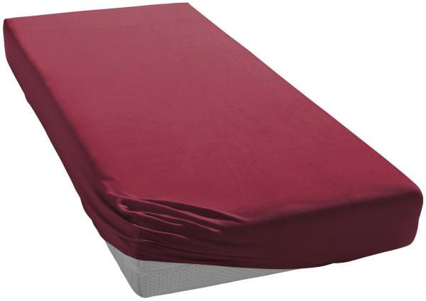 Irisette Mako-Jersey Betttuch Jupiter 0008 bordeaux 150x200 cm 8-68 bordeaux