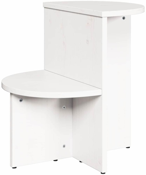 vidaXL Beistelltisch Weiß 50 x 40 x 50 cm Massivholz Kiefer 873527