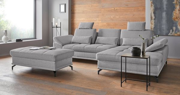 OTTO home Polsterhocker Costello, B: 133 cm, individuell zu kombinieren, Federkern