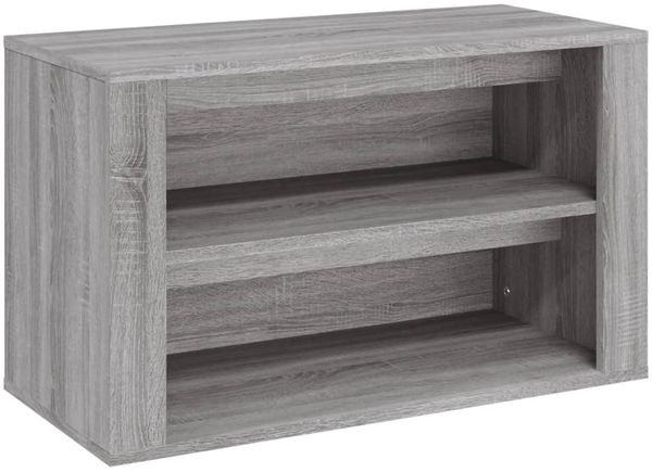 vidaXL Schuhregal Grau Sonoma 75x35x45 cm Holzwerkstoff 816902 Bild 2