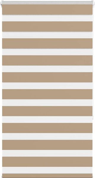 Doppelrollo Duo-Rollo Sandbraun 90x150 cm Stoffbreite 85,9 cm Polyester