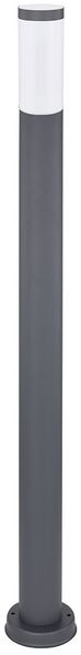 Stehleuchte, Edelstahl, anthrazit, H 110 cm