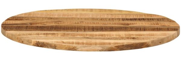 vidaXL Tischplatte Ø 70x1,5 cm Rund Raues Massives Mangoholz 370009 Bild 3