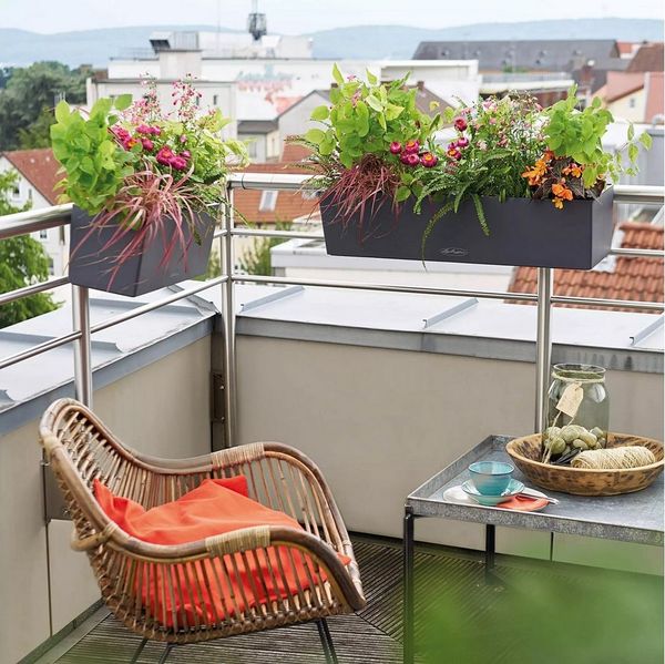 Lechuza® Balkonkasten Balconera Color 40 schiefergrau