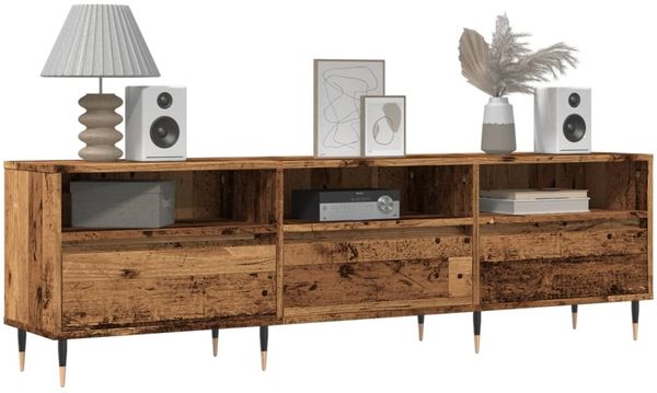 vidaXL TV-Schrank Altholz-Optik 150x30x44,5 cm Holzwerkstoff 857185