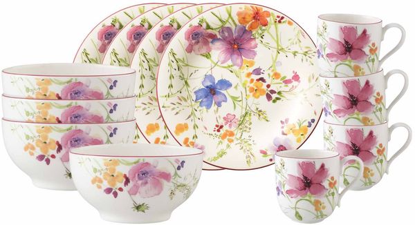 Villeroy & Boch Mariefleur Basic Frühstücks-Set 12-teilig
