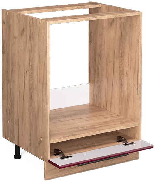 Herdumbauschrank Fame-Line Bordeaux Hochglanz 60 cm ohne Arbeitsplatte Vicco Bild 4
