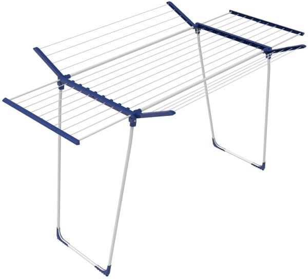 BigDean 26m Teleskop Wäscheständer Flügelwäscheständer Flügelwäschetrockner Wäschetrockner ausziehbar Jumbo XXL Wäsche Ständer