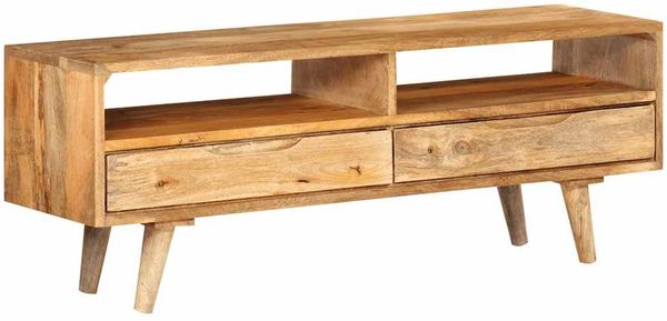 vidaXL TV-Schrank 110x30x41 cm Massivholz Mango 352783