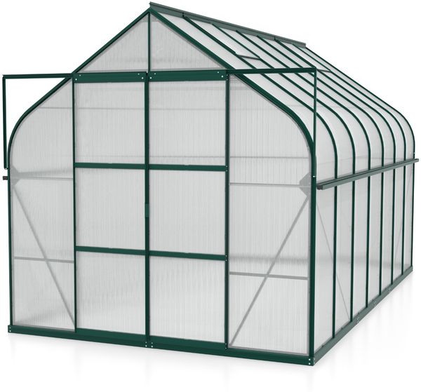 Vitavia Gewächshaus "Dione 11500" inkl. Stahlfundamentrahmen, smaragd grün, 11,5 m²,4 mm HKP