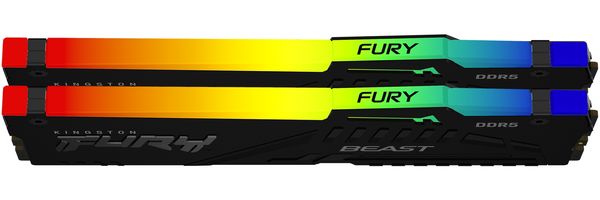 DDR5 64GB PC 5600 CL40 Kingston KIT (2x32GB) FURY Beast RGB retail