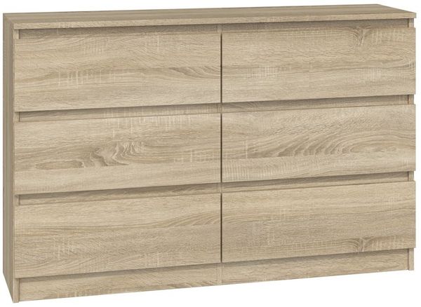 Raumhirsch Furniture Kommode Sideboard 120 cm breit (Maße 30 x 120 x 75 cm, 6 Schubladen), verschiedene Farben
