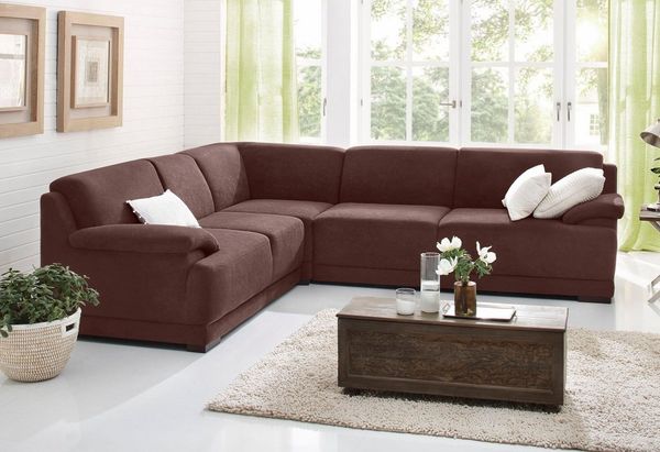 Home affaire Ecksofa Telos L-Form, mit Boxspring-Federung und in 3 Qualitäten