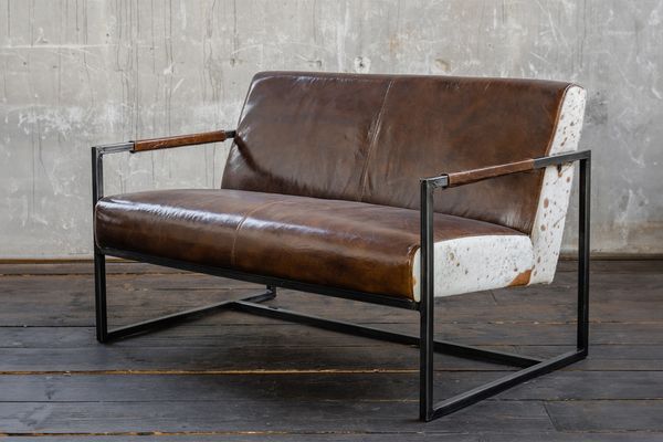 KAWOLA Sofa LIANO Vintage Leder braun 81 x 81 x 125 cm