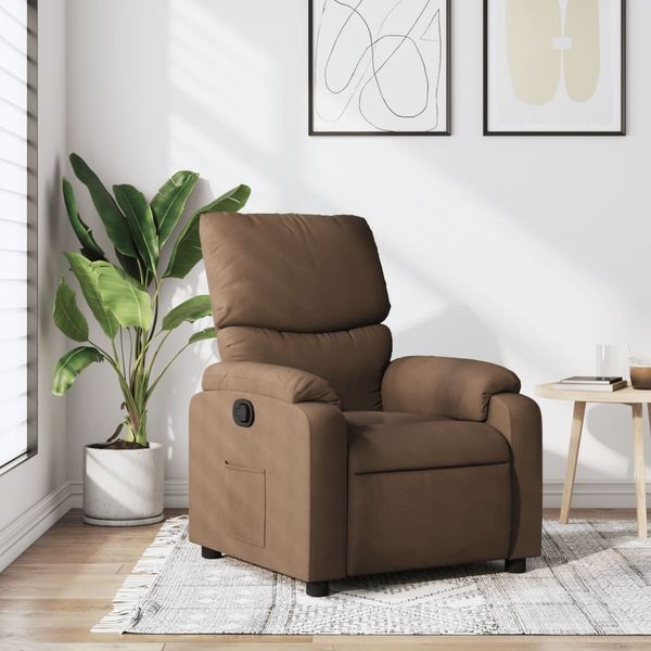 vidaXL Relaxsessel Braun Stoff 373414